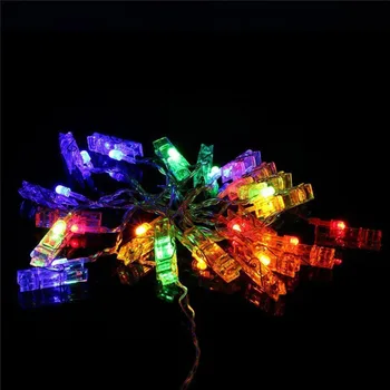 

LED Card Photo Clip Lamp Battery Box Wedding Home Decoration Christmas Party Valentines Holiday Curtain Decorations Twinkle