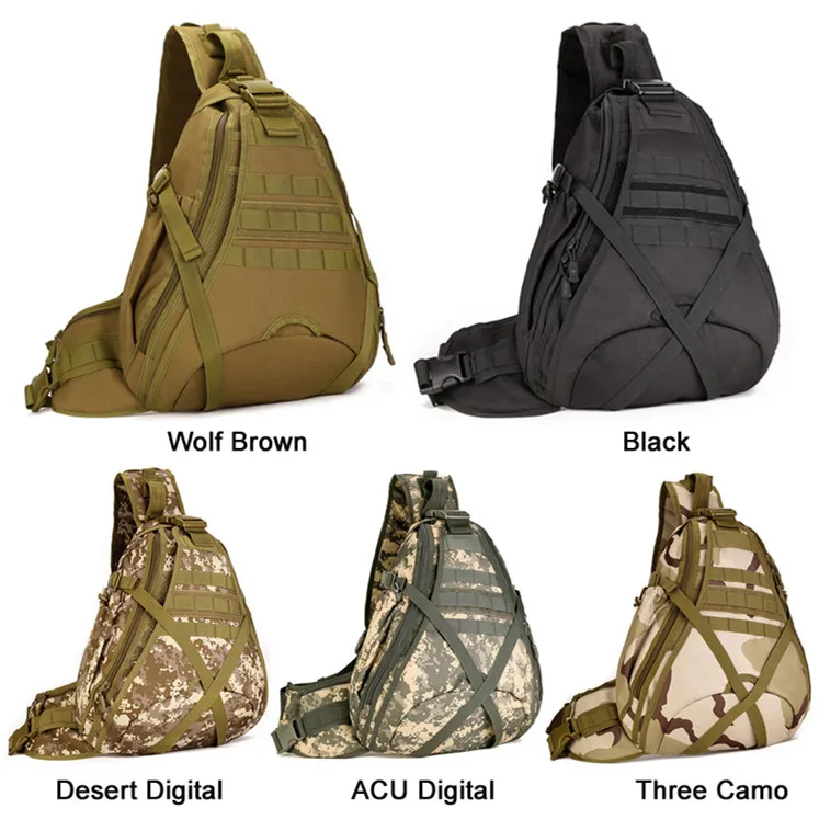 

Sports Tactical Chest Pack Multifunction Rucksack Waterproof Utility Laptop School Backpacks Outdoor Travel Camping Hiking Bags