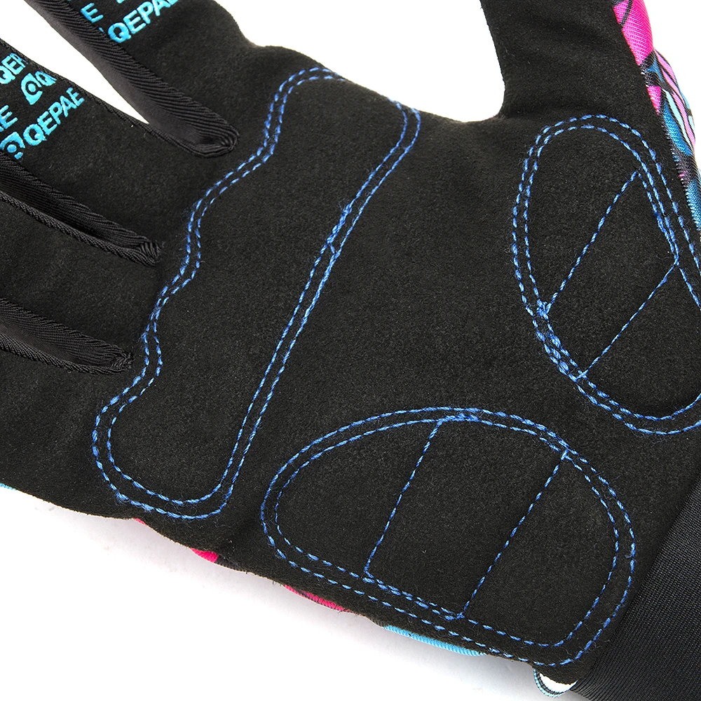 Qepae كاملة فنجر الرياضة قفازات دراجة قفازات المضادة للانزلاق الدراجة الدراجات قفازات قيادة للنساء/الرجال التزلج دراجة نارية دراجة نارية