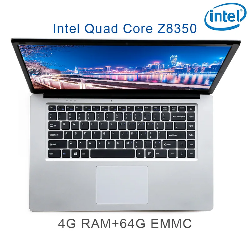 

P2-02 silver 4G RAM 64G EMMC Intel Atom Z8350 15.6" laptop notebook keyboard and OS language available for choose