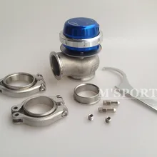 Wastegate 40 мм 14psi внешний Wastegate Turbo Синий Регулируемый давления с зажимом