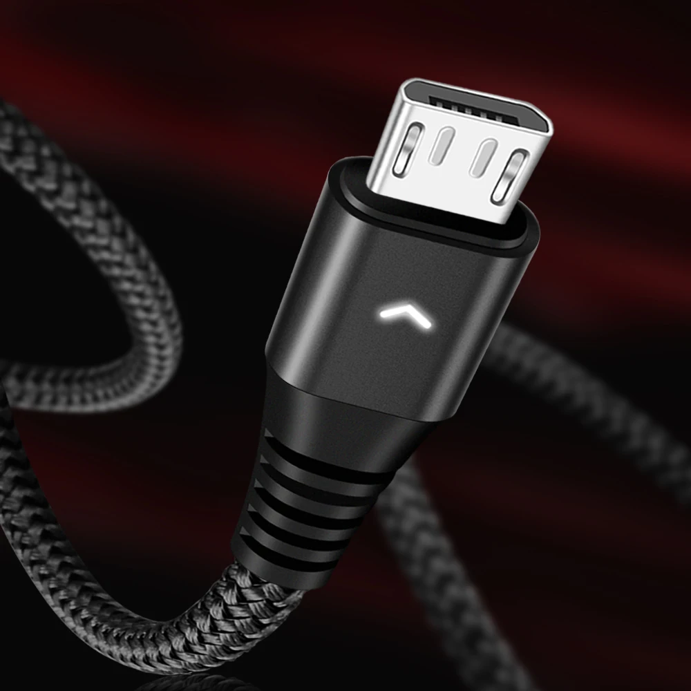 أولاف المصغّر usb كابل 2A سريع شحن سلك البيانات الحبل سلك Microusb كابل الشاحن لسامسونج S7 S6 Xiaomi شاحن هاتف محمول يعمل بنظام تشغيل أندرويد كابلات