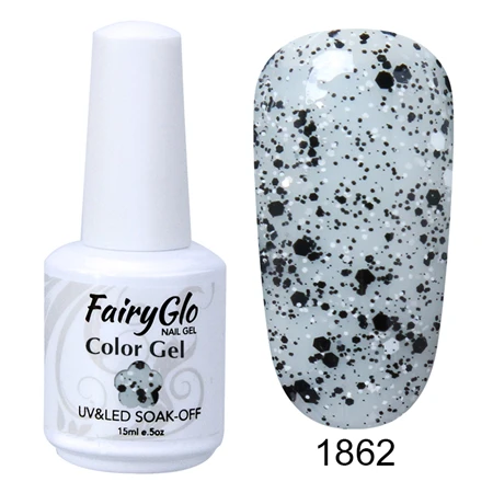 Гель-лак для ногтей FairyGlo, 15 мл, классический Цветной Гель-лак для ногтей, Гель-лак, впитывающий Полупостоянный Гибридный Гель-лак - Цвет: G1862