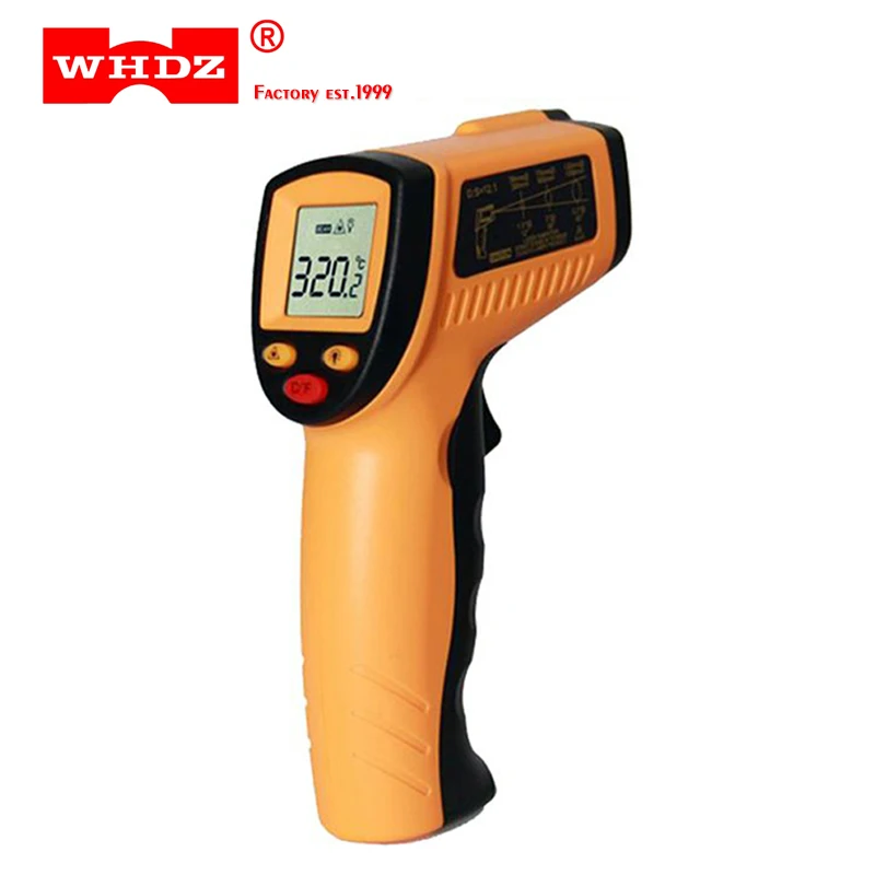 

WHDZ WH320 Digital Laser LCD Display Non-Contact IR Infrared Thermometer 50 to 330 Degree Auto Temperature Meter Sensor Handheld