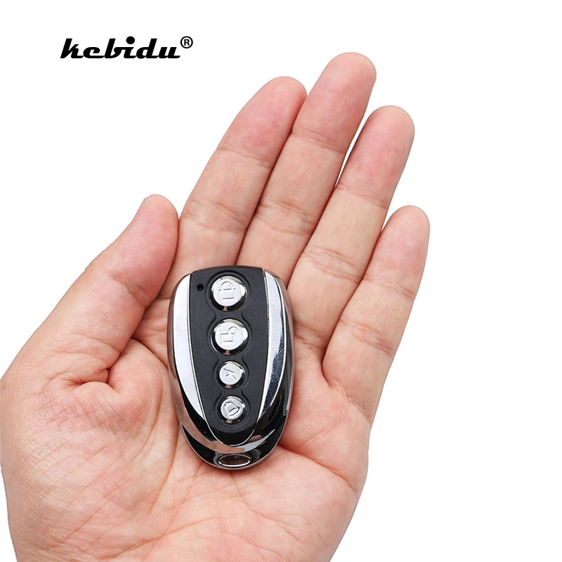 

kebidu Universal Auto Copy Remote Control 433.92 MHz Mini Car Wireless Copy Controller 4 Button Duplicator Cloning Car Gate Keys