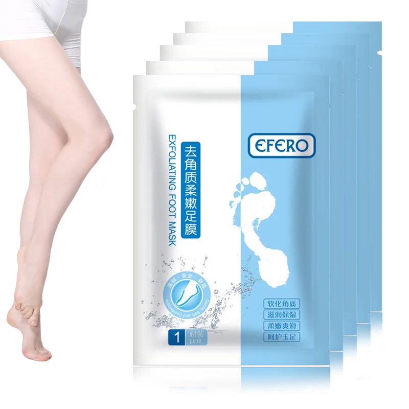 

EFERO Baby Feet Mask Exfoliating Moisturizing Foot Mask Sock for Pedicure Peeling Dead Skin Care Remover Feet Mask Peel TSLM1