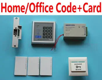

Home/Office use Pin Code+card ID card keytag standalone reader access control machine +Strike lock+power supply+release button