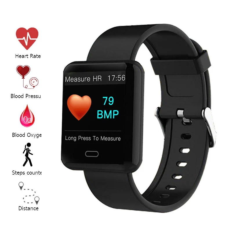 Smart Bracelet Smart Wristband Heart Rate Blood pressure Sleep Monitor Fitness Tracker Smart Band Color Display Sport Bracelet