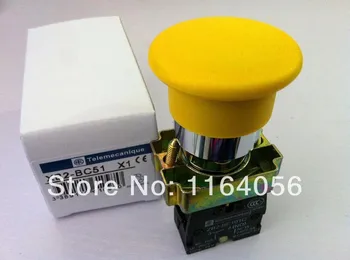 

XB2BC51C 1 NO Momentary Mushroom Head Push Button Switch N/O Yellow