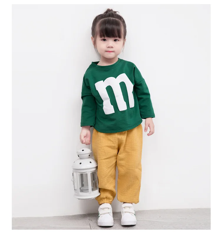 Autumn Baby Boys Girls Joggers Harem Pants Trousers Kids Children Clothes Kids Casual Pant 1-5year