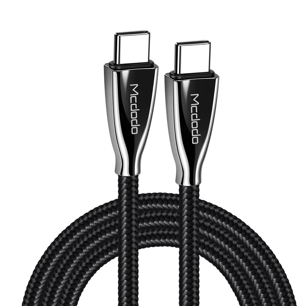 Mcdodo 60 Вт Тип usb C MacBook USB C кабель для samsung Galaxy S9 S8 PD QC4.0 3A Быстрая зарядка для huawei OPPO Тип передавать данные и зарядные устройства - Цвет: Black