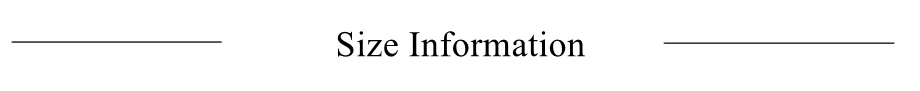size information