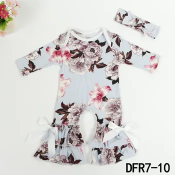 

Spring and Autumn New Born Baby Clothes Baby Onesie Toddler Floral Printed Milk Silk Baby Boys and Girls Rompers Baby Jumpsuit