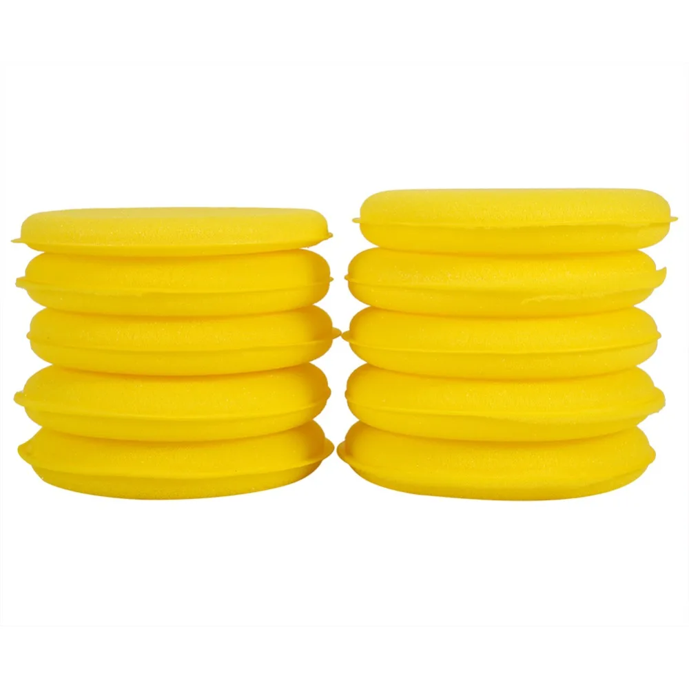 10PCS Waxing Polish Wax Foam Sponge Applicator Pad Universal for Clean
