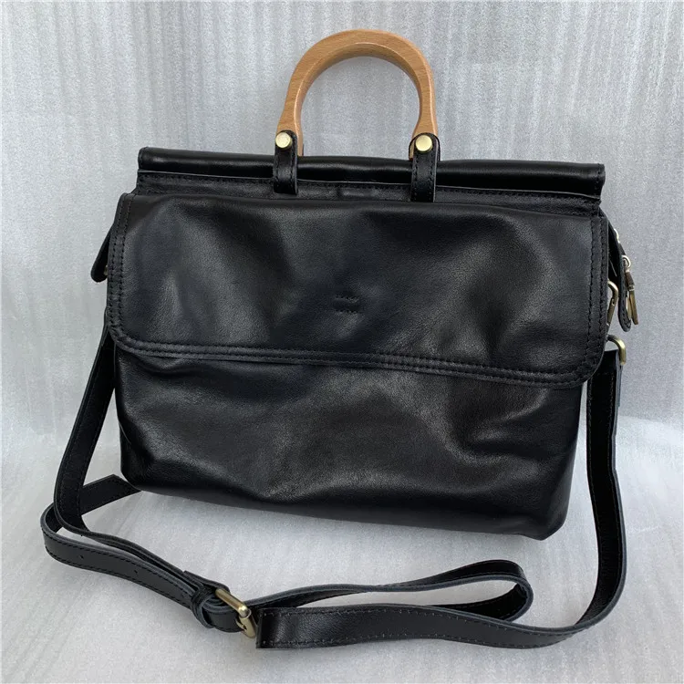 Mesul брендовые дизайнерские сумки женские из натуральной кожи Портативная сумка через плечо офисная Сумка-тоут высокое качество сумка-мессенджер Женская - Цвет: Черный
