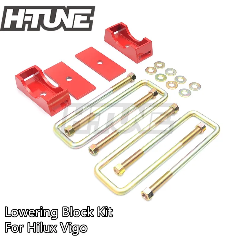 H TUNE 4x4 Accesorios 2" Rear Suspension Lowering Block Adapter Kit for