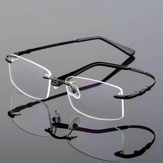 Buy Aluminum Alloy Rimless Optical Frame Prescription
