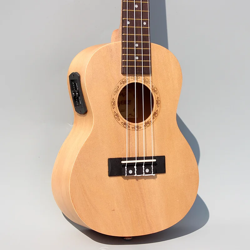 Concert Acoustic Electric Ukulele 23 Inch Guitar 4 Strings Ukelele