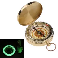 Кемпинг компасы портативный карман латунь золотой алюминий компас охотничий навигации для активного отдыха
