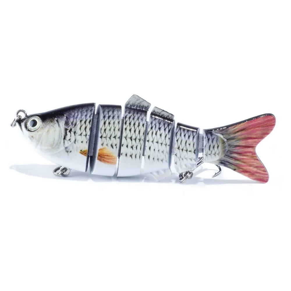 

SEALURER Fishing Wobblers Lifelike 6 Segment Swimbait Crankbait Hard Bait Fishing Lure 10cm 17g Isca Artificial Fishing Tackle