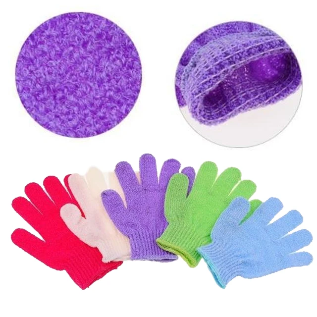 Best Offers Practical Shower Bath Gloves Exfoliating Wash Skin Spa Massage Body Scrubber Cleaner