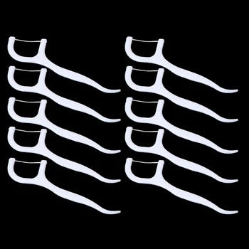 

1 Box/50pcs Dental Floss Flosser Picks Teeth Toothpicks Stick Tooth Clean Oral Care New Hot