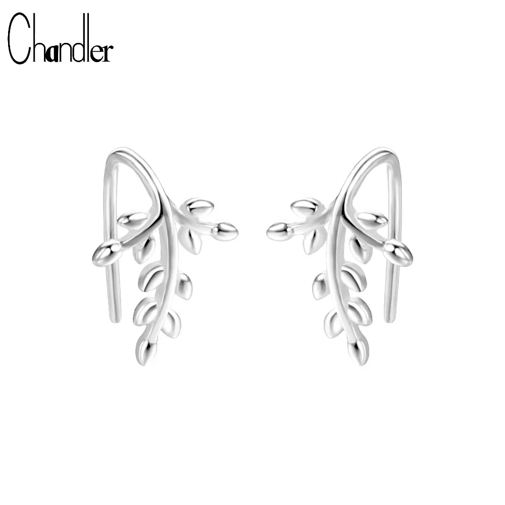 

Chandler New Leaf Earring Clip without Piercing Cuff Earrings For Women Cartilage Tragus Climber Ear Jewelry Leaves Bijoux