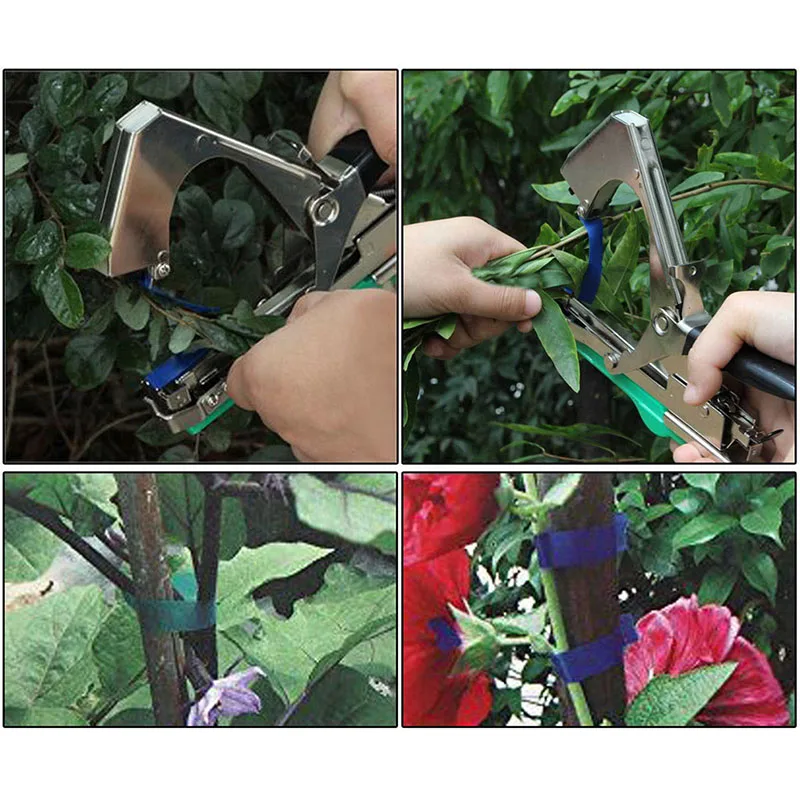 Vine Branch Tying Tape Tie Stapler Hand Tool Plant Fruit Vegetable Nursery Pruning Tools CLH@8