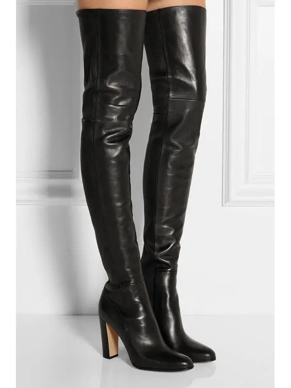 high leather boots