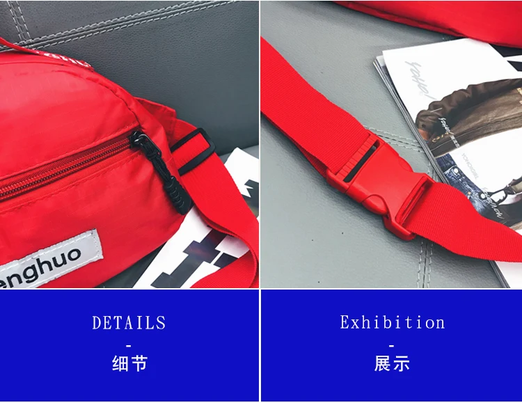 Menghuo Brand New Leisure Fanny Waist Pack Women Shoulder Belly Men Belt Handbags Female Crossbody Handbag Fanny Pack Waist bag_36