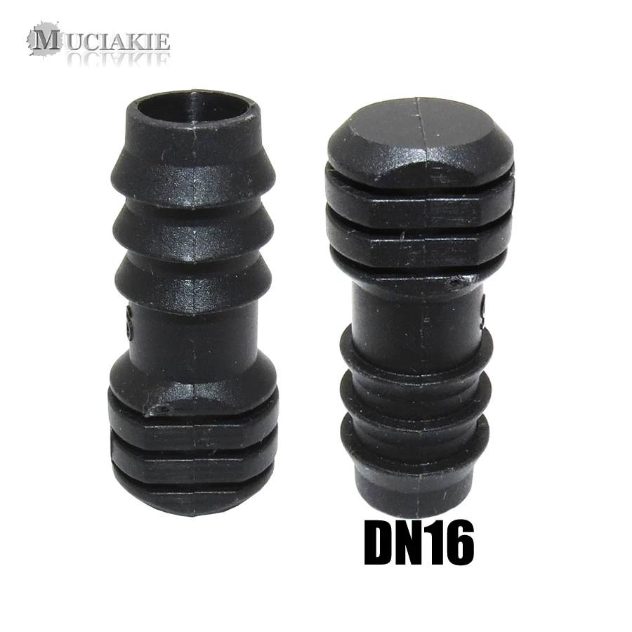 

Концевая заглушка для полиэтиленовых трубок DN16, концевые соединители для шлангов 16 мм, микрокапельное орошение, фитинги для труб 200 дюйма, заглушка дроссельной заслонки, заглушка для воды, 1/2 шт.