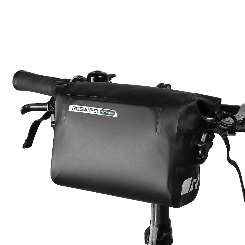 111361 Handlebar Bag Roswheel Полный водонепроницаемый 3л Горная дорога велосипед Руль сумка Паньер мешок корзина сухой серии 111361 - Цвет: 111361 Handlebar Bag