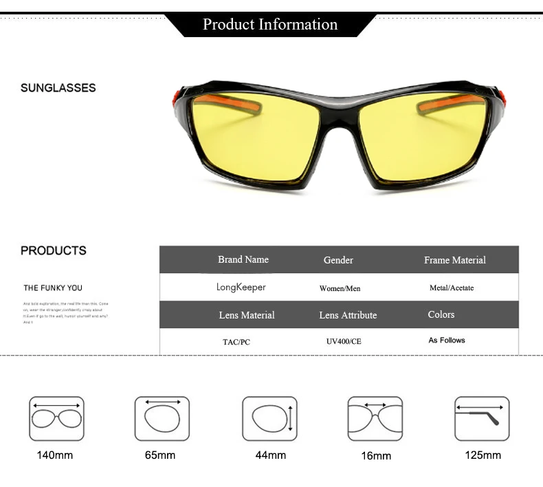 Longkeader, желтые поляризованные солнцезащитные очки для мужчин, очки ночного видения, фирменный дизайн, женские очки, очки для водителей автомобиля, очки для мужчин