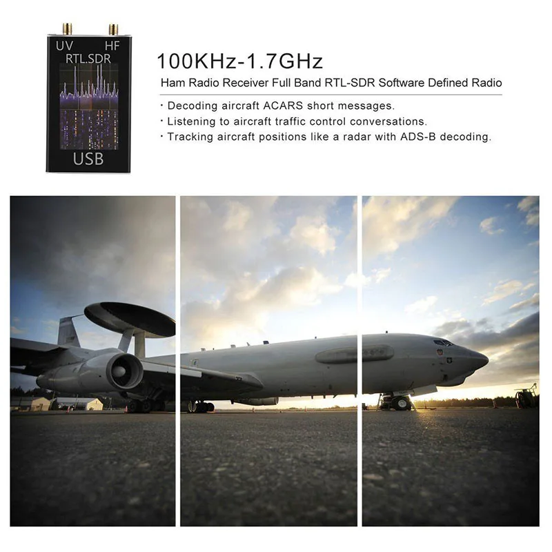 Широкодиапазонный конвертер RTL.SDR + Up 100 кГц 1 7 ГГц RTL2832U R820T CW FM DBM UV HF UHF VHF Radio Ham
