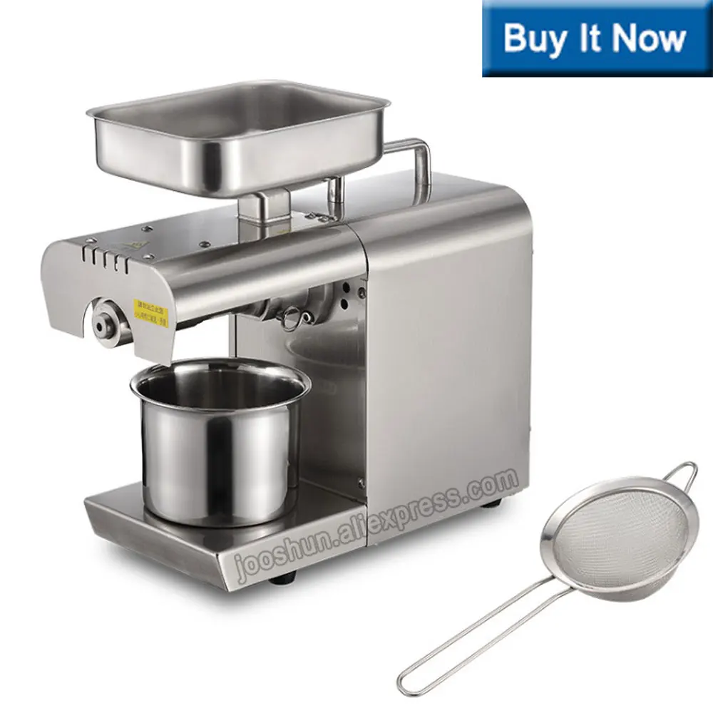

High Speed Peanut Linseed Oil Press Making Machine Coconut Press Seed Expeller Oil , Mini Oil Extractor Machine 110V/220V