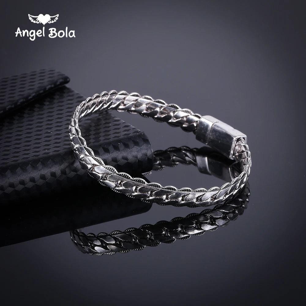 

Top Quality Women's Motor Bike Chain Motorcycle Chain Ancient Silver Buddha Bracelet Bangle Jewelry Free Shipping