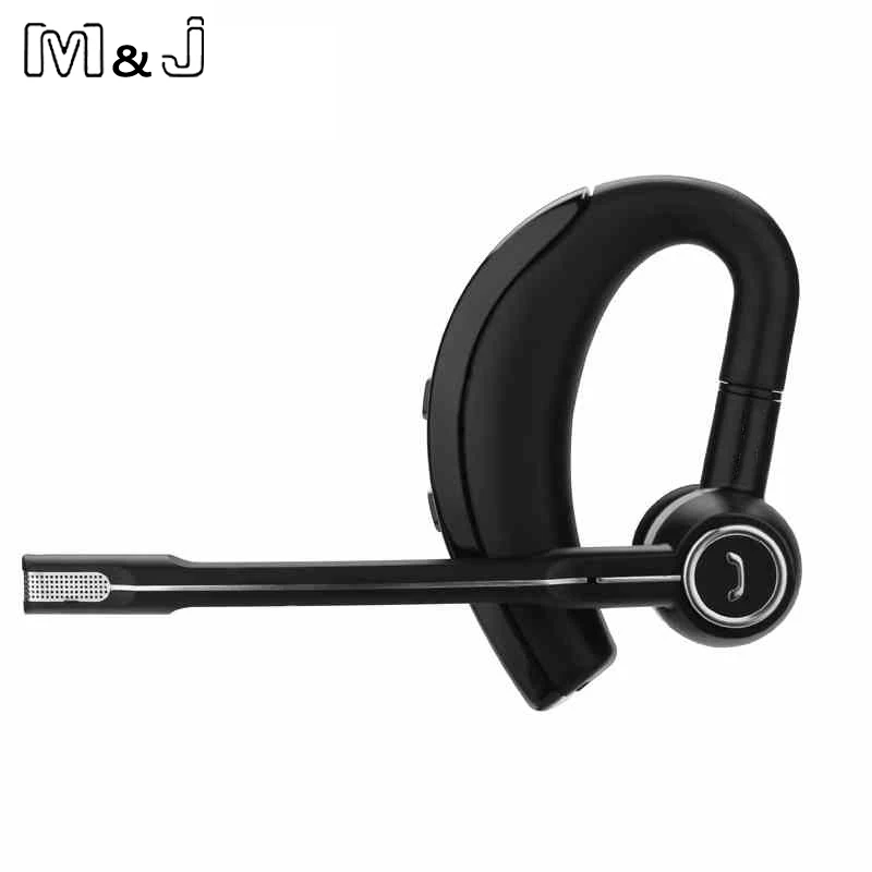 M J V8s Voice Control Business Bluetooth Headset Handsfree Wireless Headphones For Drive Noise Cancelling For Iphone Android
