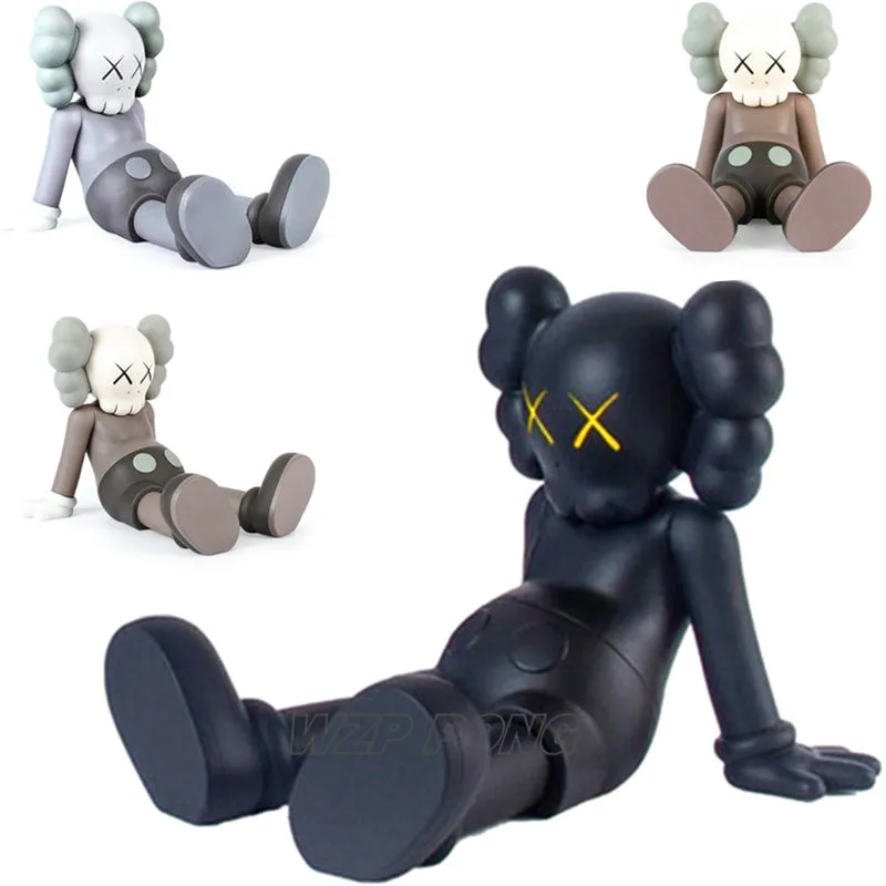 

20cm OriginalFake KAWS Dissected Companion sitting posture Toy PVC Kaws Brian Street Art Action Figure Model Toys three colors