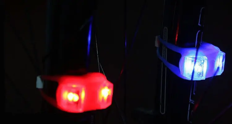 Sale Bicycle Silicone Lamp Sixth Generation Lamp Warning Double LED Double Eyes Lamp Bicycle Accessories Equipment  Bike Headlight 5