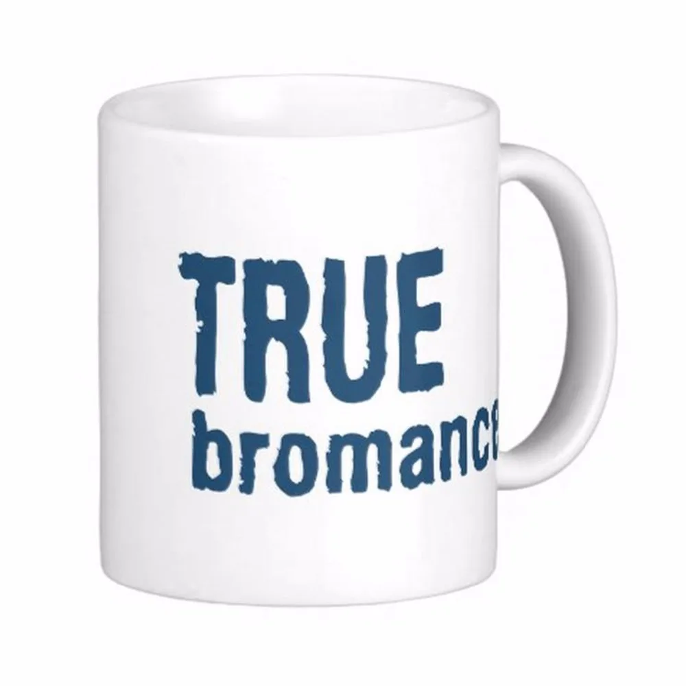 

True Bromance Blue White Coffee Mugs Tea Mug Customize Gift By LVSURE Ceramic Mug Travel Coffee Mugs