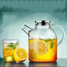 1 шт., большой стакан, чайник с крышкой из нержавеющей стали, кувшин с горячей ледяной водой, создайте свой чайный лед или напитки JM 1008