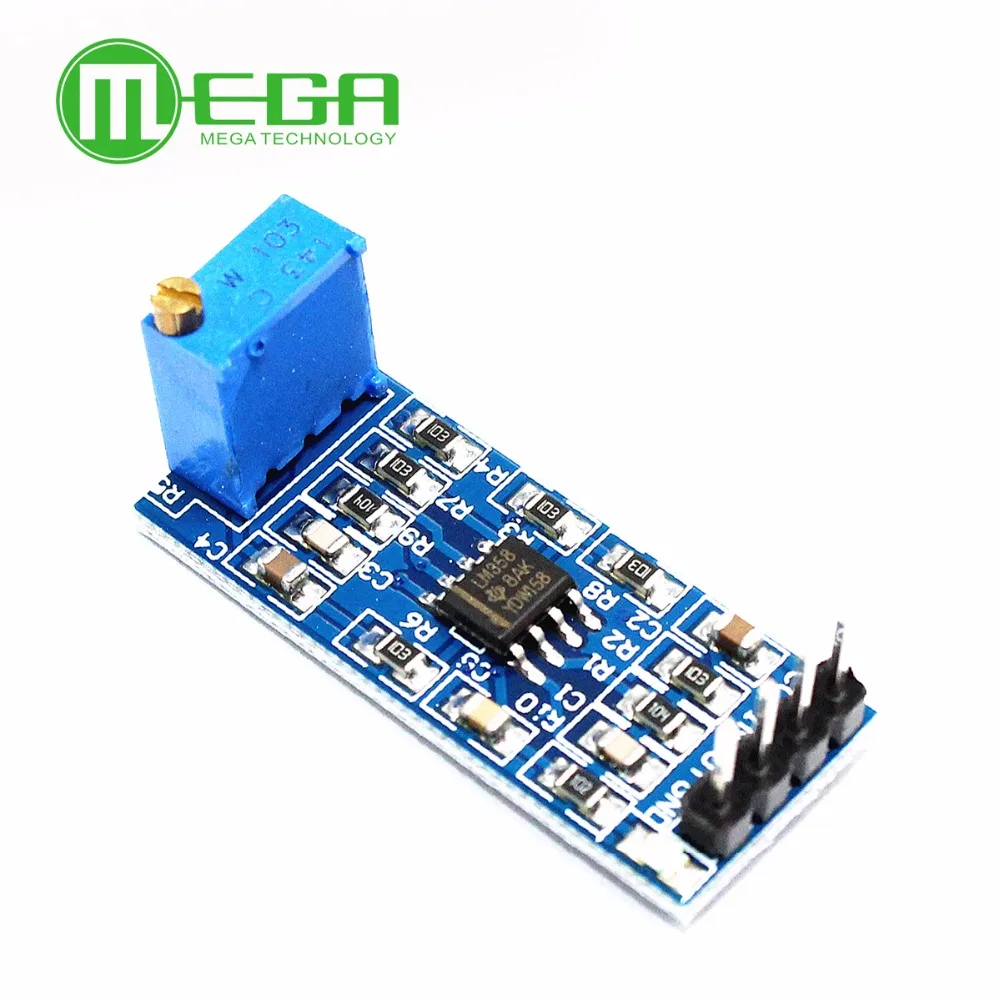 LM358 100 Times Gain Signal Amplification Amplifier Operational