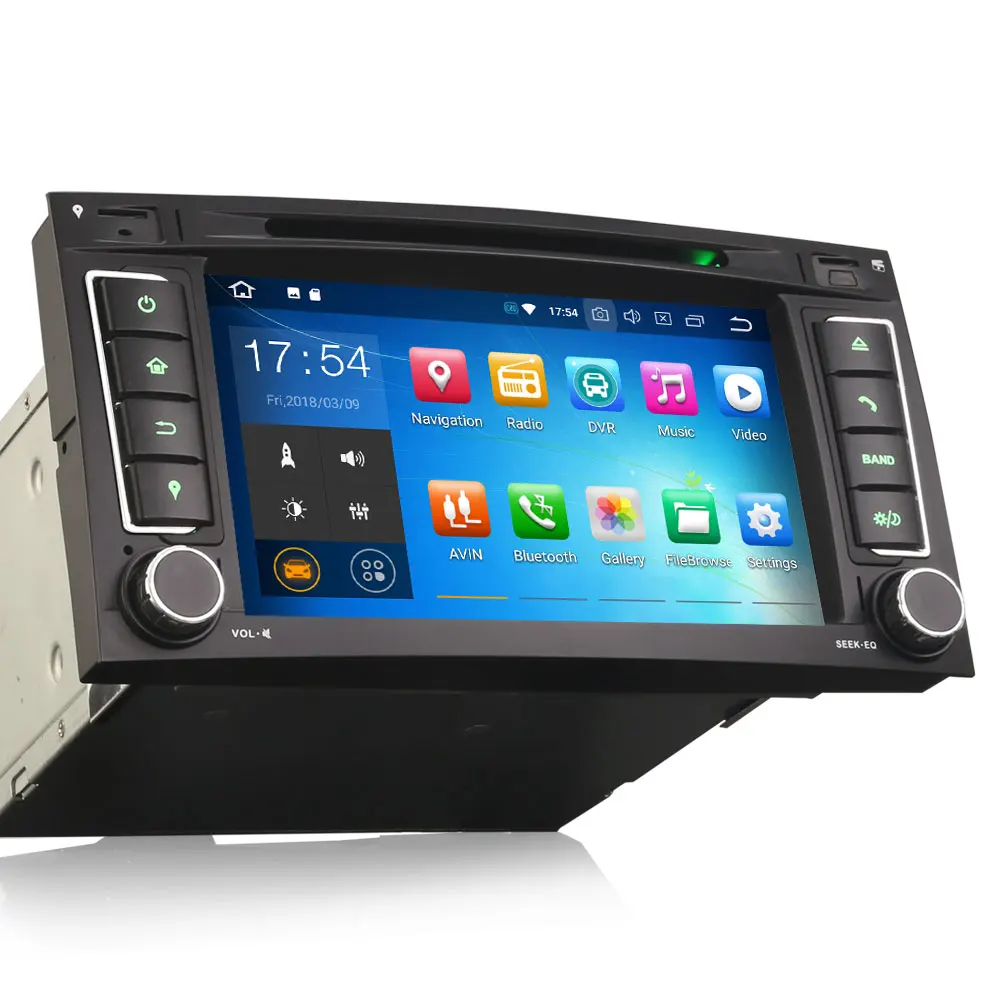 Cheap 7" Quad-Core Android 9.0 Pie OS Car DVD Multimedia GPS Radio for Volkswagen Touareg 2004-2010 & Volkswagen T5 Multivan 2004-2009 2