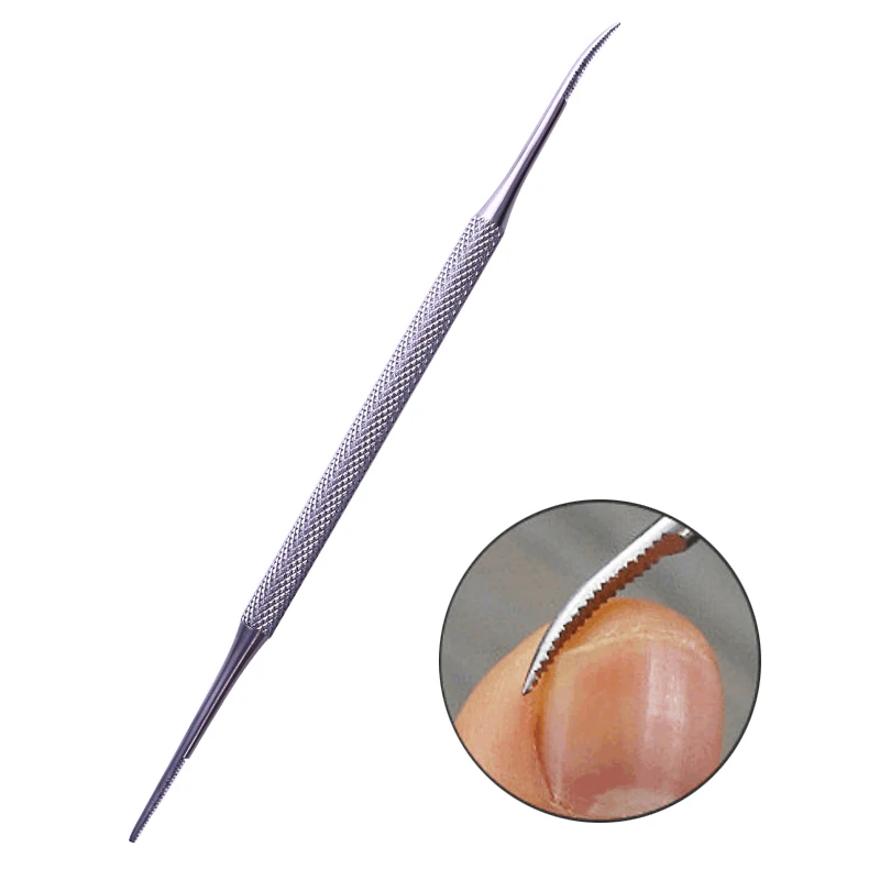 

1 Pc Silvery Dual-ended Stainless Steel Nail Cuticle Pusher Multi function Professional Remover Manicure Nail Art Pedicure Tool