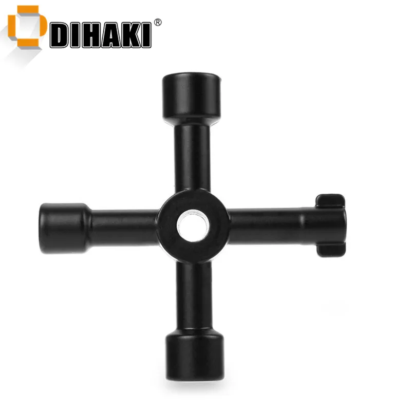 

4 in 1 Universal Key Wrench Square Key Triangle hole key Electrical Cupboard Box Elevator Cabinet Switch Wrench Key