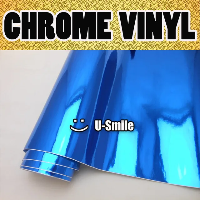DARK BLUE CHROME Vinyl Roll Sticker Dark Chrome Blue Sheet Air Bubble Free For Car DARK BLUE CHROME Vinyl Roll Sticker Dark Chrome Blue Sheet Air Bubble Free For Car