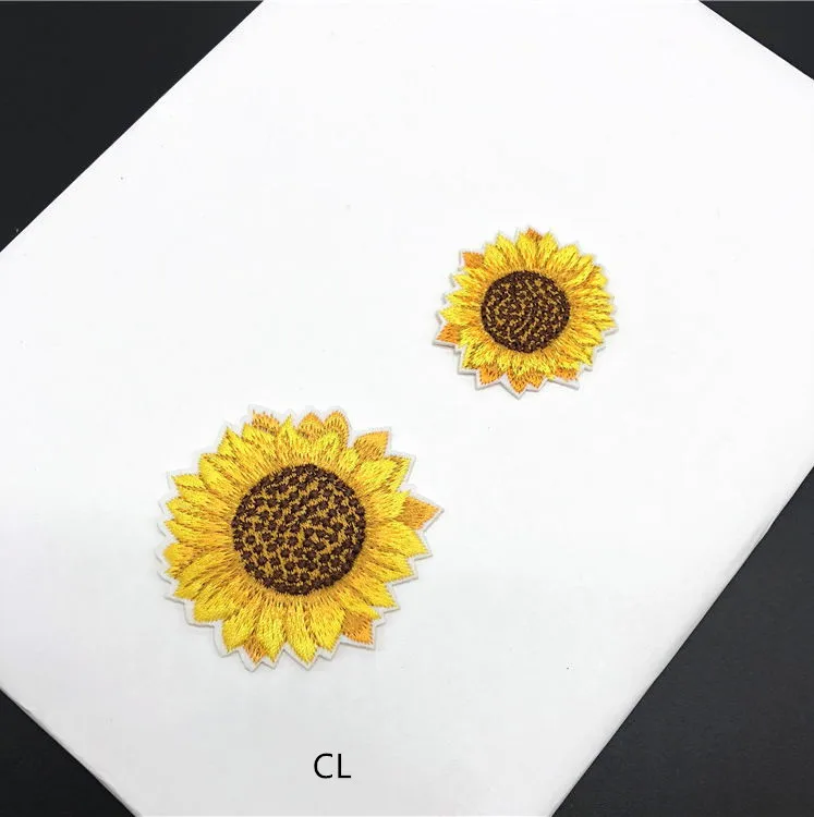 

20 шт., патчи с вышивкой, с цветами