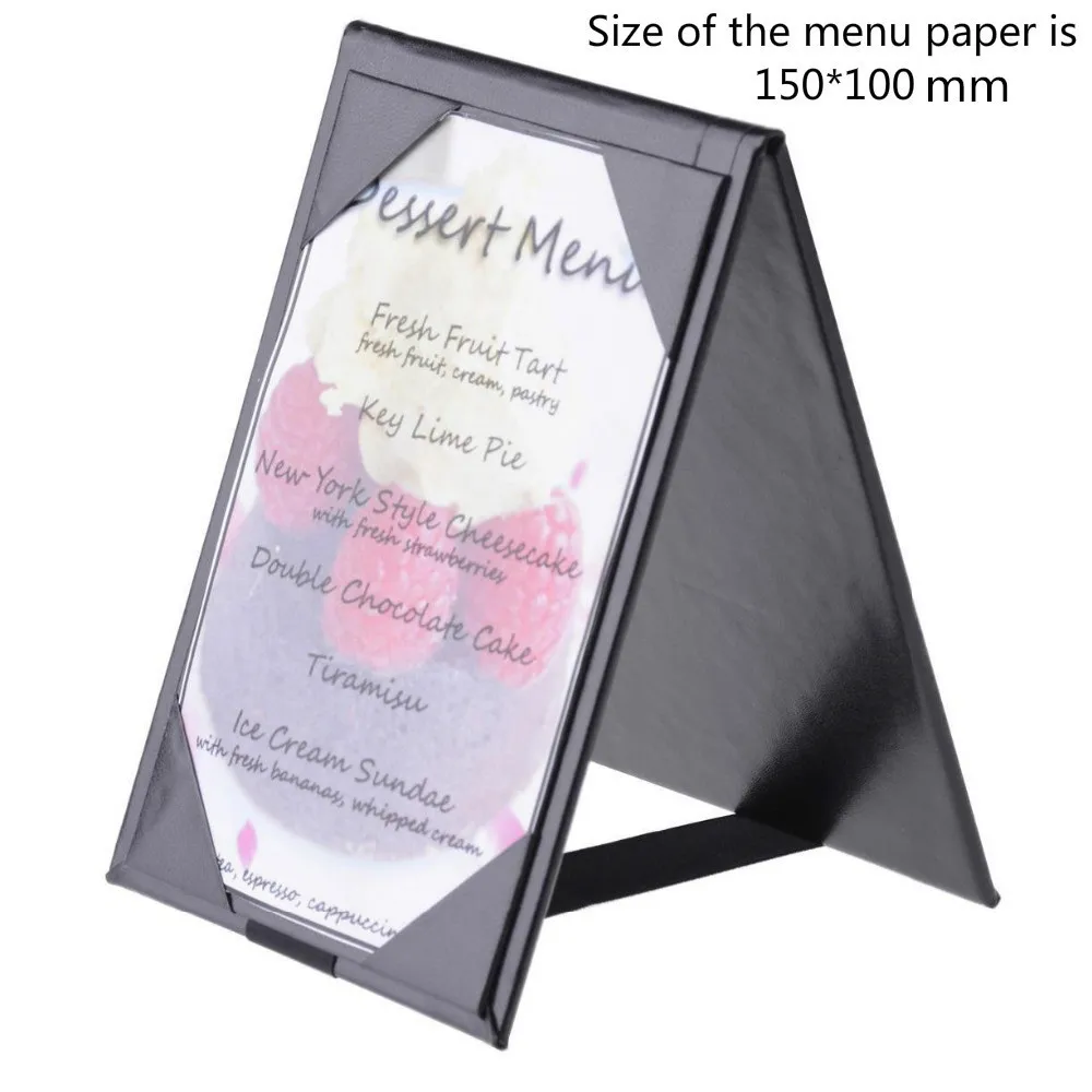 ONLVAN Design Table Top Restaurant Menu Holder Restaurant Menu Folder High Quality Leather Menu