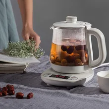 Офис здоровья горшок автоматический утолщенной стекла Многофункциональный небольшой Электрический чайник цветок мини