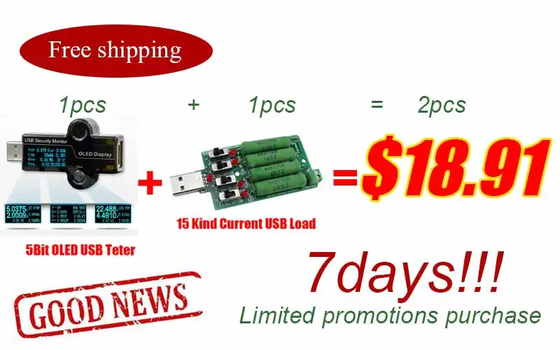 Тестер безопасности HiDANCE USB OLED измеритель тока зарядное устройство амперметр